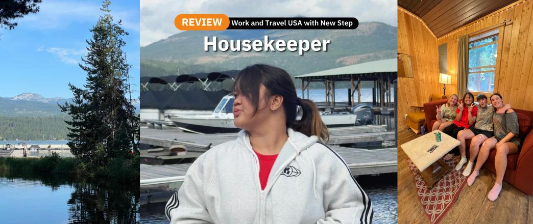 รีวิว Work & Travel งาน Housekeeper ที่ Elkins Resort เมือง Nordman รัฐ Idaho | 2026 | Tarn